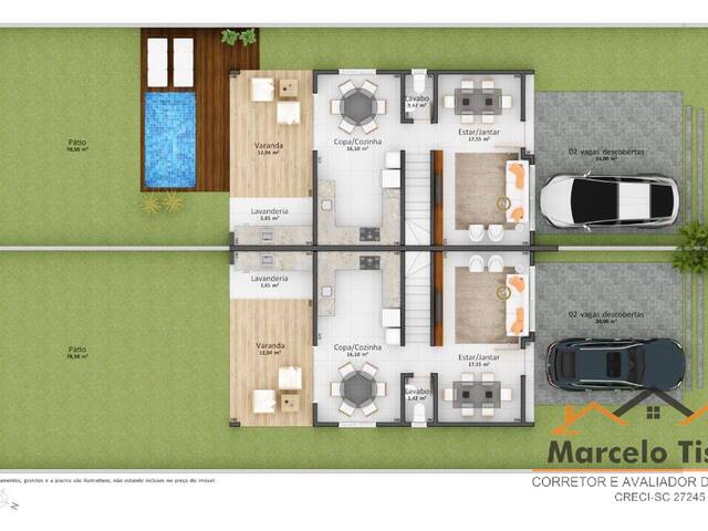 #CA0015 - Casa para Venda em Florianópolis - SC