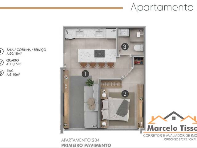 #AP 199 - Apartamento para Venda em Florianópolis - SC