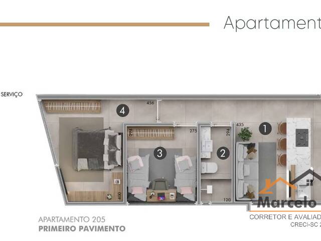 #AP 200 - Apartamento para Venda em Florianópolis - SC
