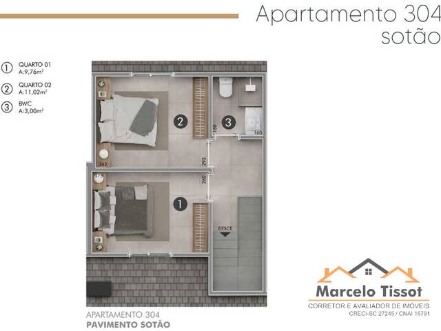 #AP205 - Duplex para Venda em Florianópolis - SC - 3